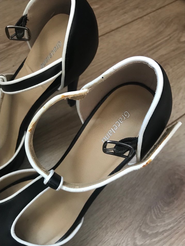 Siyah Yüksek Topuklu Kadın Abiye Ayakkabı - Görsel 4