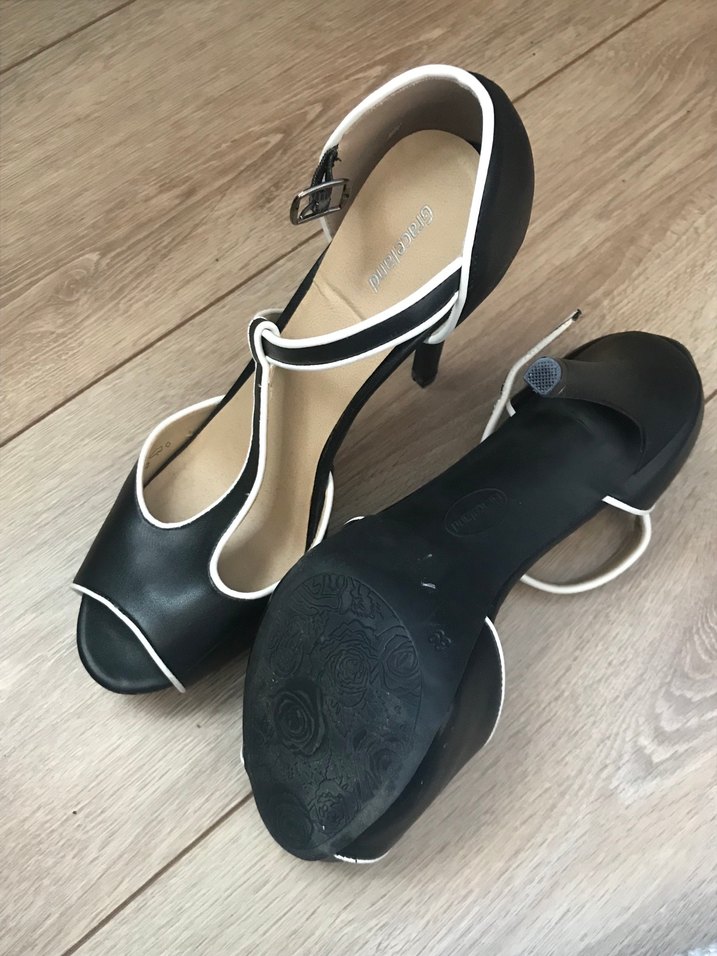 Siyah Yüksek Topuklu Kadın Abiye Ayakkabı - Görsel 2