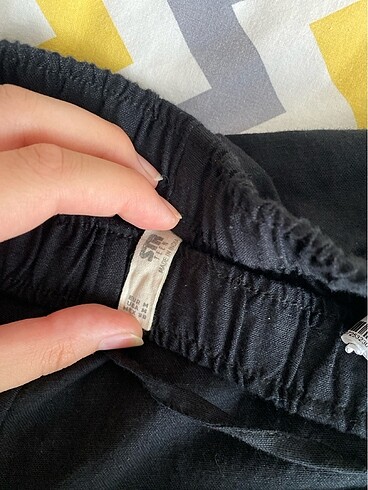 m Beden siyah Renk Stradivarius keten pantolon