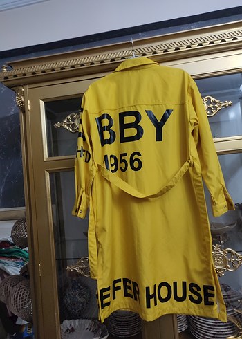 Sarı Baskılı Düğmeli Uzun Kollu Gömlek - Görsel 5