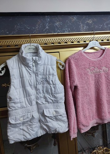 Beyaz Düğmeli Kız Çocuk Şişme Yelek - Görsel 5