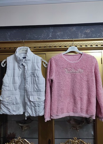 Beyaz Düğmeli Kız Çocuk Şişme Yelek - Görsel 7