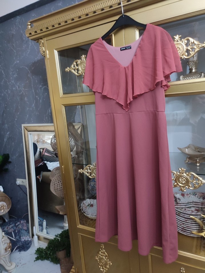 shein marka şık elbise  - Görsel 4