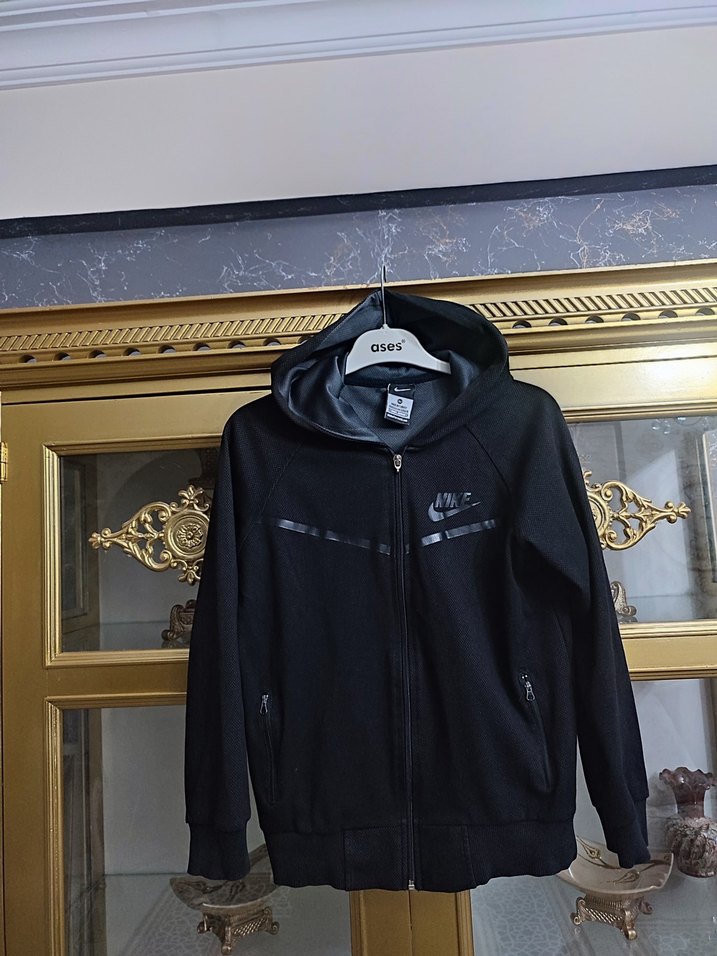 Kapüşonlu Siyah Erkek Çocuk Sweatshirt - Görsel 2