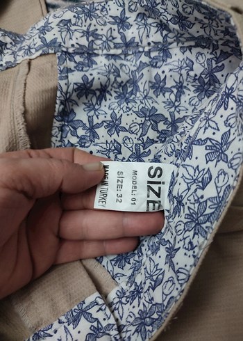 Bej Keten Erkek Klasik Pantolon - Görsel 4