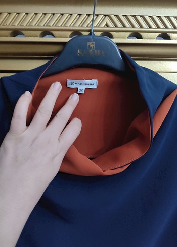 Uzun Kollu Drapeli Kadın Bluz - Görsel 7