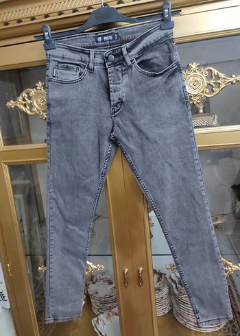 Gri Regular Fit Denim Jeans - Görsel 5