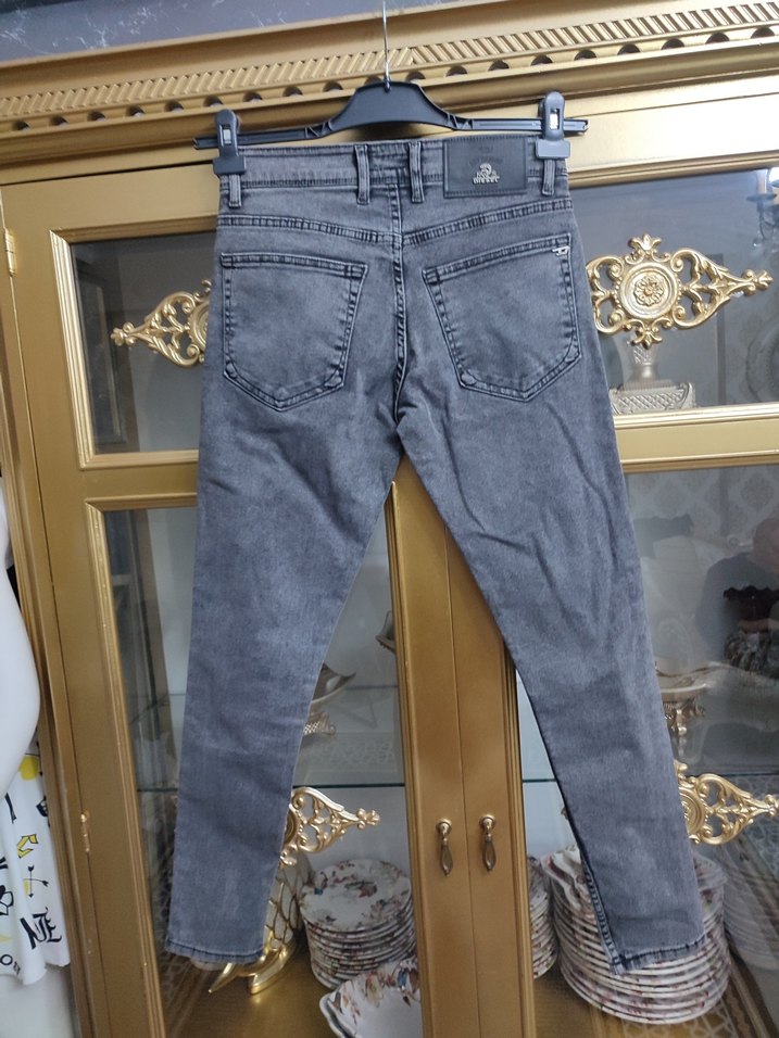 Gri Regular Fit Denim Jeans - Görsel 4