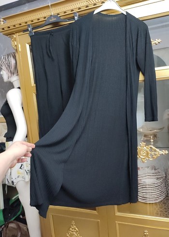 Uzun Kollu Siyah Kadın Takım Elbise - Görsel 5