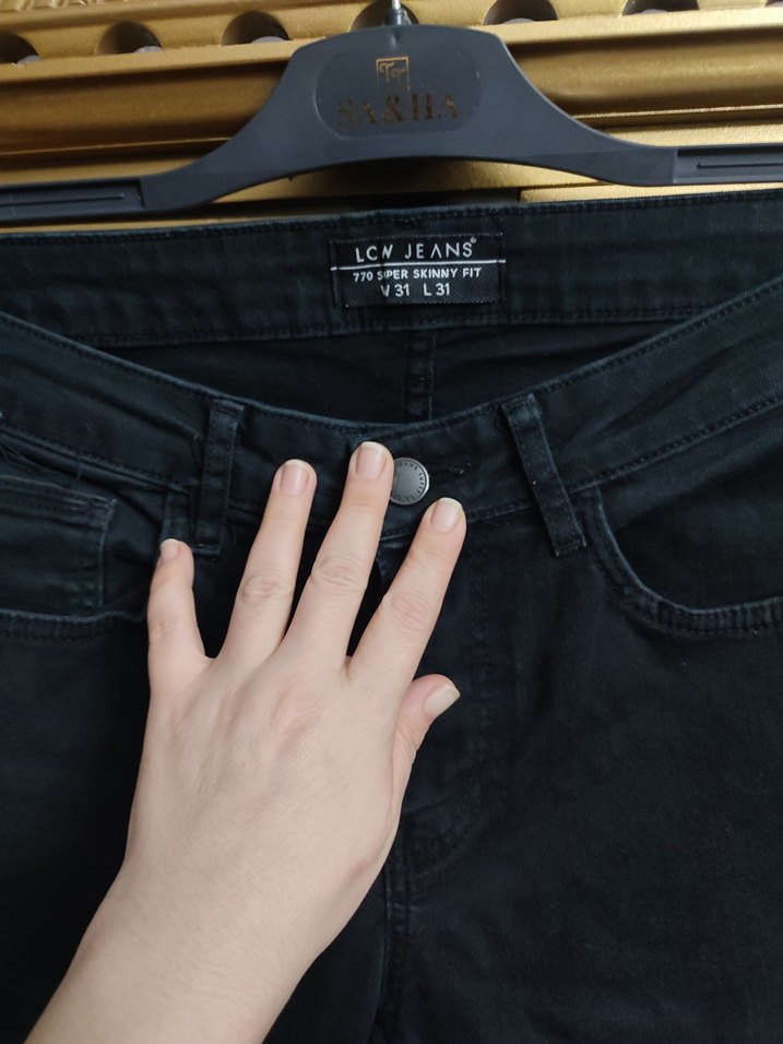 Siyah Regular Fit Erkek Kot Pantolon - Görsel 3