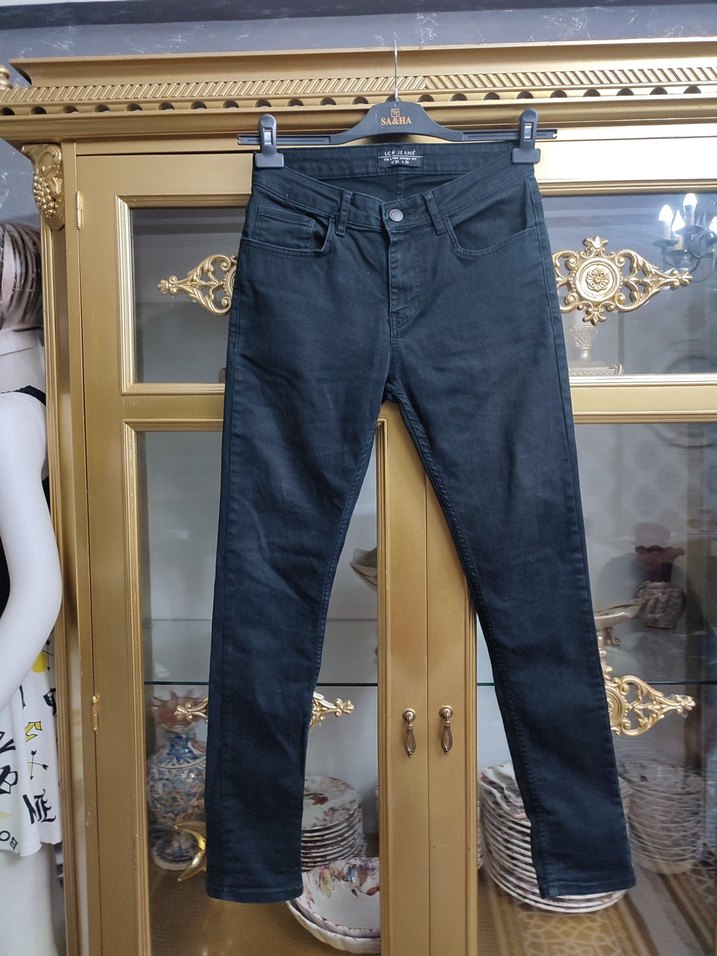 Siyah Regular Fit Erkek Kot Pantolon - Görsel 5