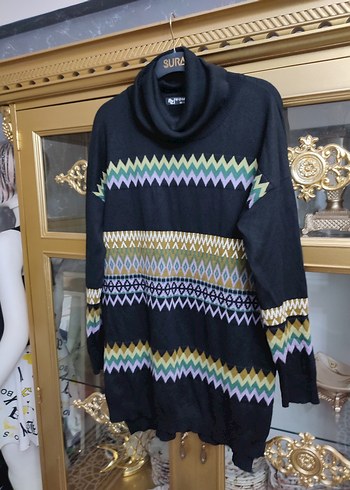 Bohem Tarz Uzun Kollu Balıkçı Yaka Kazak - Görsel 5