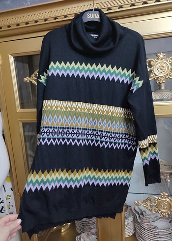 Bohem Tarz Uzun Kollu Balıkçı Yaka Kazak - Görsel 4