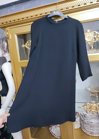 Siyah Drapeli Uzun Kollu Kadın Tunik - Görsel 3