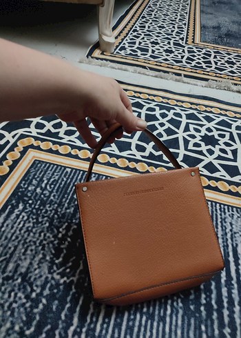 Bej Deri Kadın El Çantası - Görsel 4