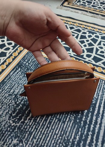 Bej Deri Kadın El Çantası - Görsel 9