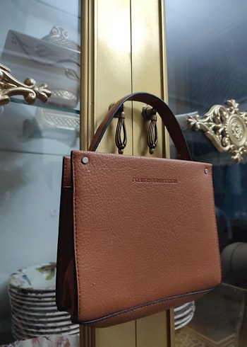 Bej Deri Kadın El Çantası - Görsel 6