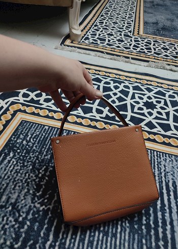 Bej Deri Kadın El Çantası - Görsel 2