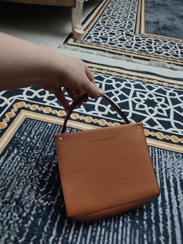 Bej Deri Kadın El Çantası - Görsel 2