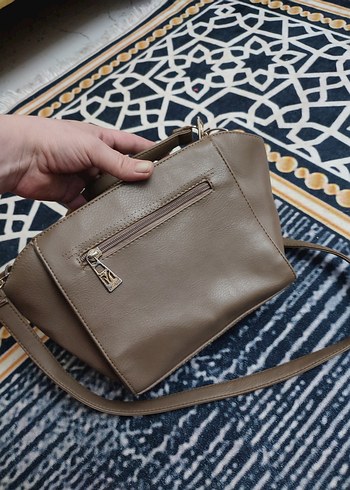 Kahverengi Deri Kadın Omuz Çantası - Görsel 2