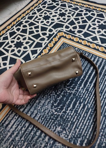 Kahverengi Deri Kadın Omuz Çantası - Görsel 4