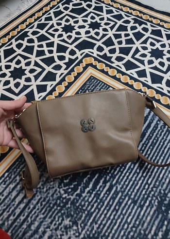 Kahverengi Deri Kadın Omuz Çantası - Görsel 8