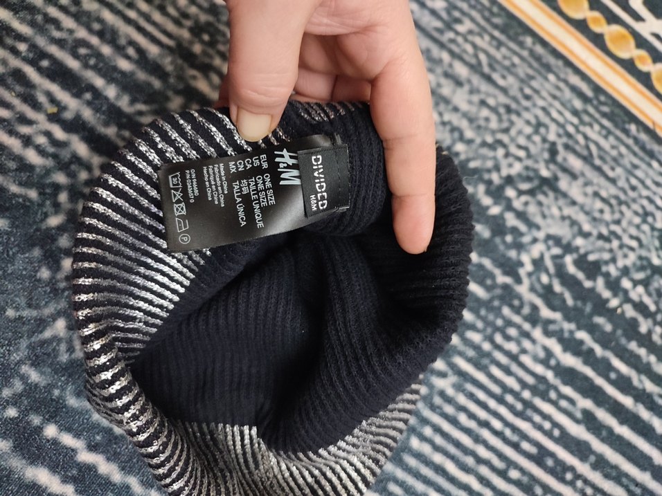 Gri Çizgili unitex Bere - Görsel 5