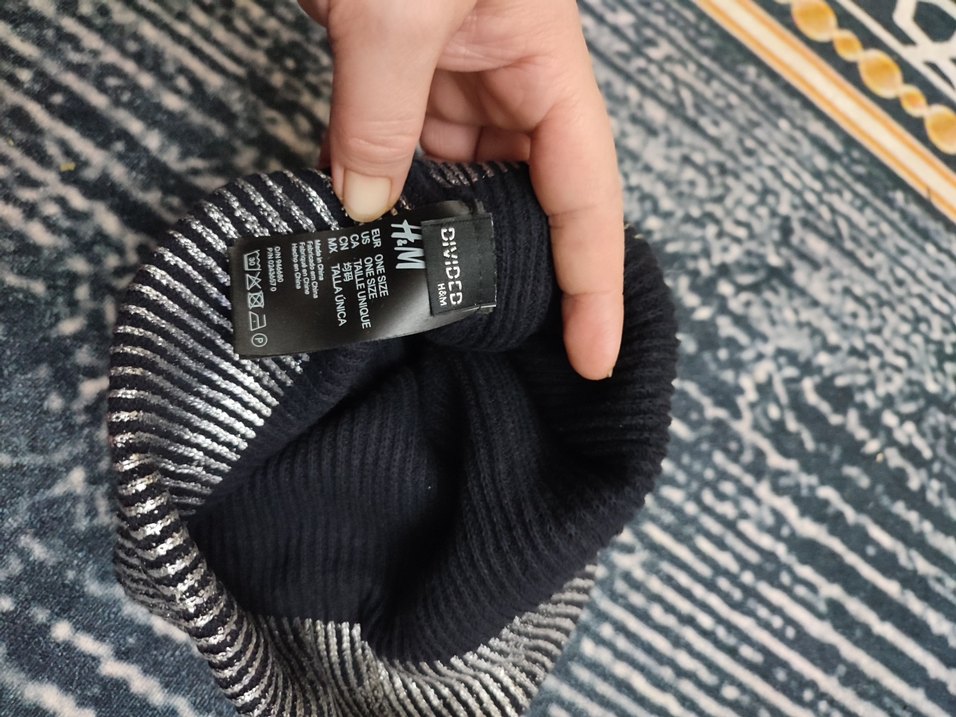 Gri Çizgili unitex Bere - Görsel 3