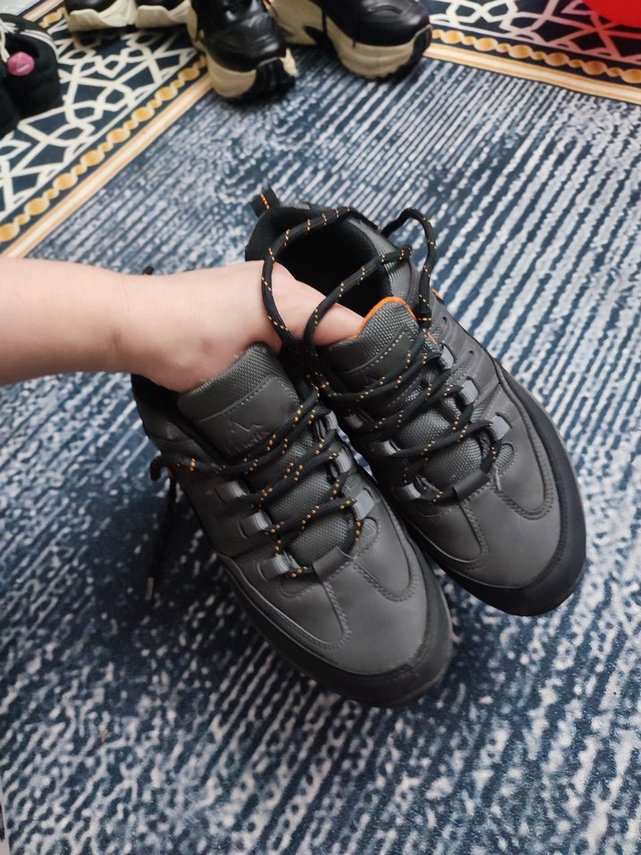 Gri Bağcıklı Erkek Outdoor Ayakkabı - Görsel 5