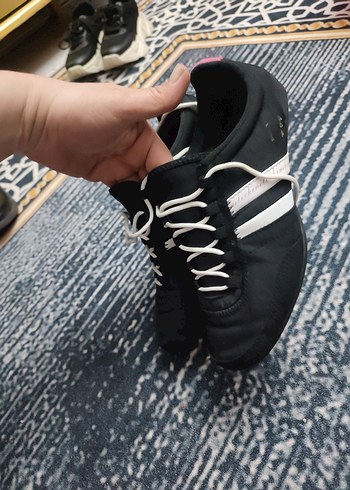 Siyah Stiletto Topuklu Kadın Spor Ayakkabı - Görsel 9