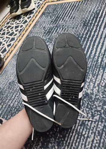 Siyah Stiletto Topuklu Kadın Spor Ayakkabı - Görsel 6