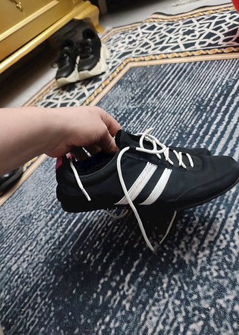 Siyah Stiletto Topuklu Kadın Spor Ayakkabı - Görsel 7