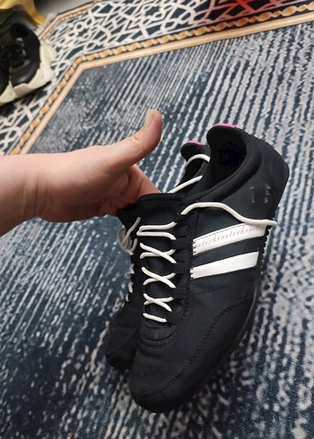 Siyah Stiletto Topuklu Kadın Spor Ayakkabı - Görsel 3