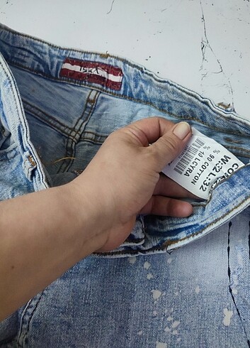 32 Beden Harika Jean unitex model bay bayan giyebilirsiniz boy 99 cm bel,