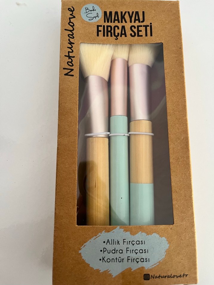 Pastel Renkli Makyaj Fırça Seti - Görsel 2