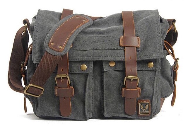 Muchuan Unisex Kanvas Omuz Çantası