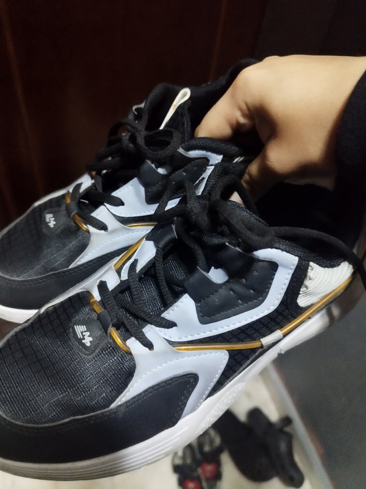 Siyah Gri Bağcıklı USPA Spor Ayakkabı - Görsel 3