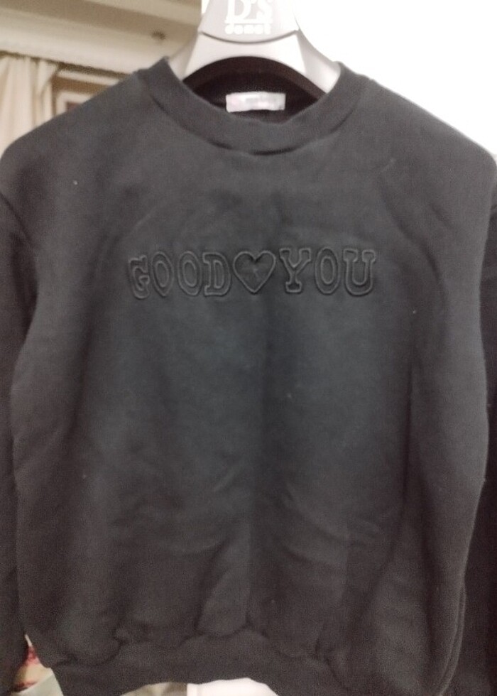 Siyah sweatshirt  - Görsel 3