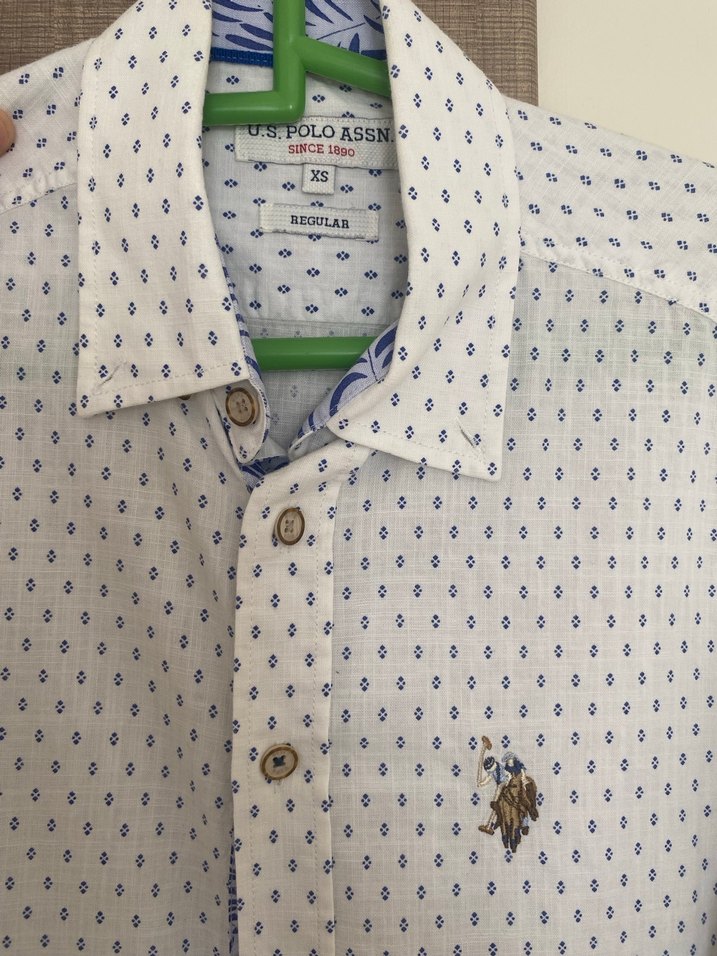 Erkek Beyaz Uzun Kollu Baskılı Gömlek - Görsel 2