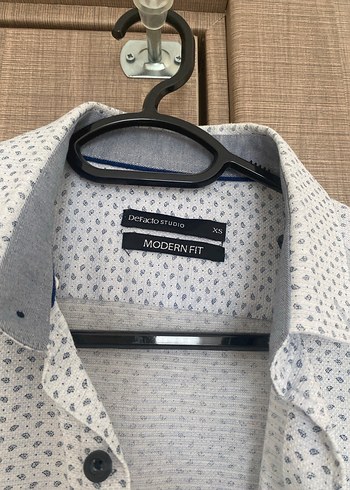 Gri Uzun Kollu Düğmeli Erkek Gömlek - Görsel 2