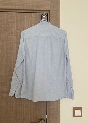 Gri Keten Erkek Uzun Kollu Gömlek - Görsel 3