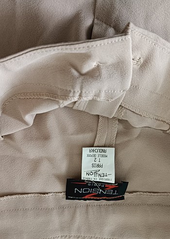 Kadın Bej Kemerli kargo cepli Bermuda Şort - Görsel 4