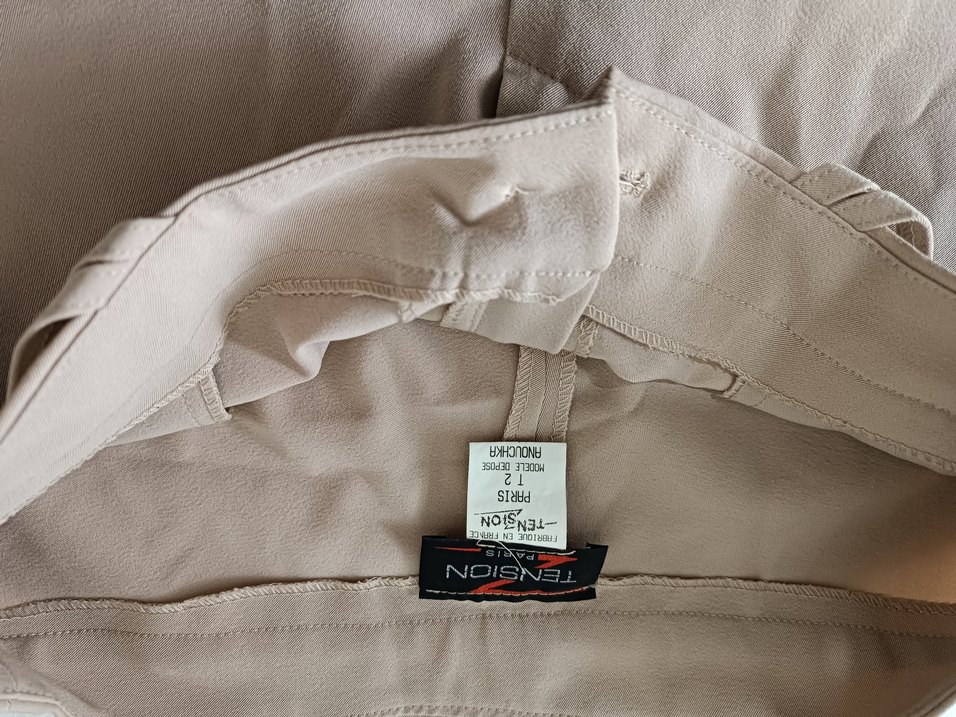 Kadın Bej Kemerli kargo cepli Bermuda Şort - Görsel 4