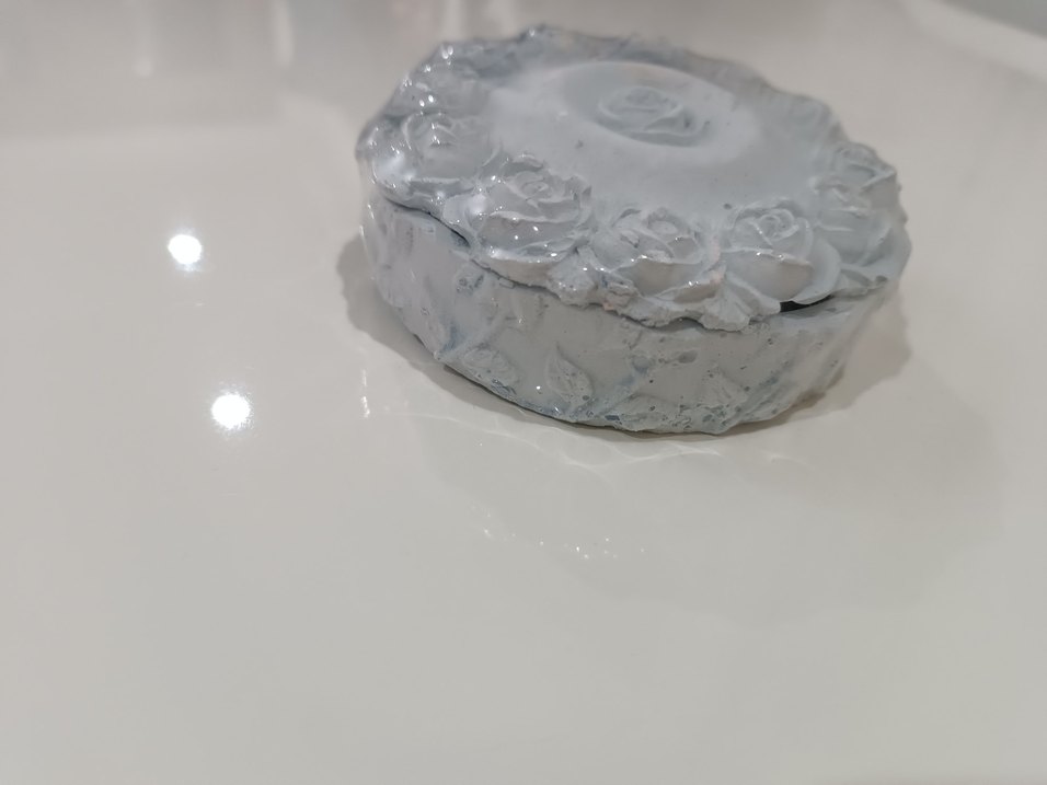 Güllü dekoratif kutu aksesuar/ Aksesuar kutusu - Görsel 3