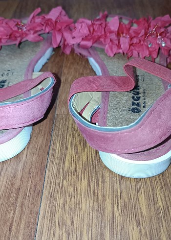 Pembe Nakışlı Kız Çocuk Sandalet - Görsel 5