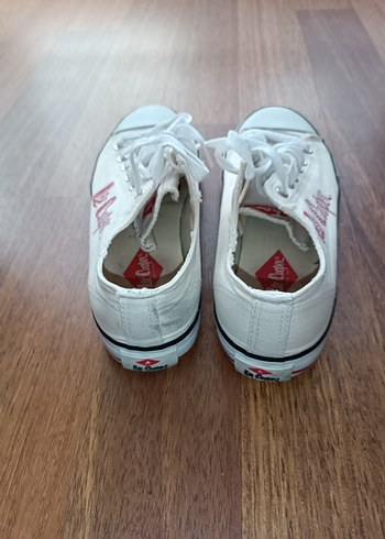 41 Beden Lee Cooper orjinal, Beyaz Laced Erkek Sneakers