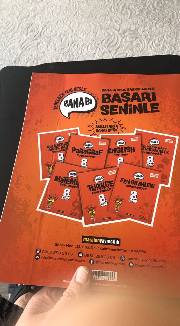 8. Sınıf Fen Bilimleri Soru Bankası - Banabi - Görsel 2