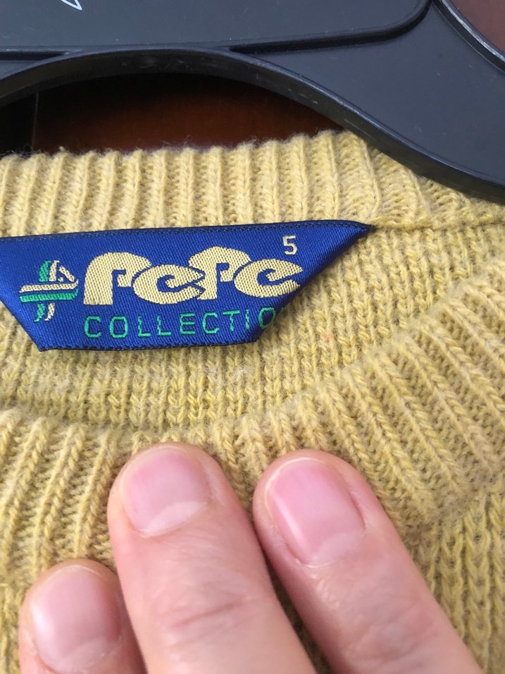 Kız Çocuk Nakışlı Bej Örgü Kazak - Görsel 5