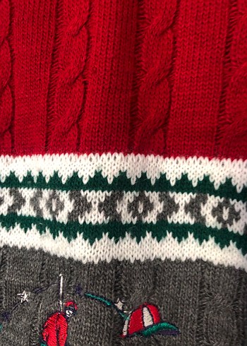 Erkek Çocuk Nakışlı Renkli Örgü Hırka - Görsel 7