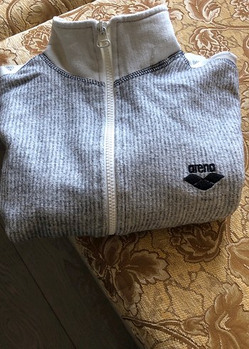 Gri Fermuarlı Kısa Kesim Kadın Ceket - Görsel 8